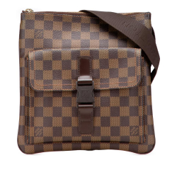 Louis Vuitton B Louis Vuitton Brown Damier Canvas Canvas Damier Ebene Pochette Melville France