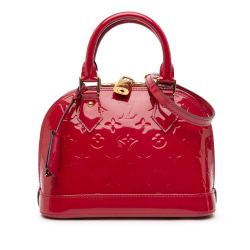 Louis Vuitton B Louis Vuitton Red Vernis Leather Leather Monogram Vernis Alma BB France