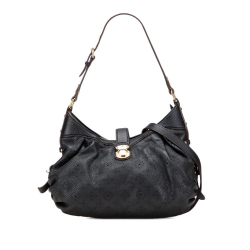 Louis Vuitton B Louis Vuitton Black Calf Leather Monogram Mahina XS France