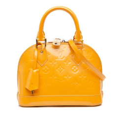 Louis Vuitton AB Louis Vuitton Yellow Vernis Leather Leather Monogram Vernis Alma BB France