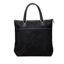 Louis Vuitton B Louis Vuitton Black Canvas Fabric Damier Geant Cougar France