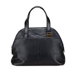 Burberry B Burberry Black Calf Leather Dome Handbag United Kingdom