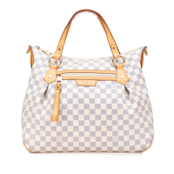 Louis Vuitton B Louis Vuitton White Damier Canvas Fabric Damier Azur Evora MM France