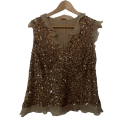 Valentino Vintage sequin top