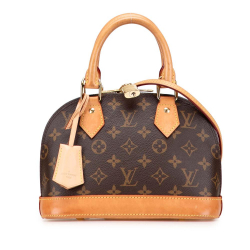 Louis Vuitton B Louis Vuitton Brown Monogram Canvas Fabric Monogram Alma BB France