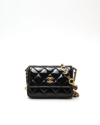Chanel Patent CC Wallet On Chain Bag