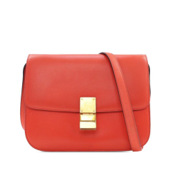 Celine B Celine Orange Calf Leather Medium skin Classic Box Italy
