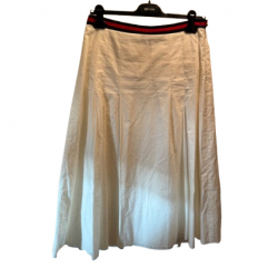 Gucci Jupe en coton plis devant et derrière
