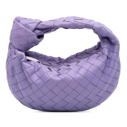 Bottega Veneta AB Bottega Veneta Purple Nappa Leather Leather Mini Nappa Intrecciato Jodie Italy