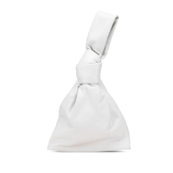 Bottega Veneta AB Bottega Veneta White Calf Leather Mini skin BV Twist Bag Italy