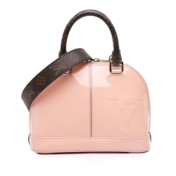 Louis Vuitton B Louis Vuitton Pink Light Pink Vernis Leather Leather Vernis Miroir Alma BB France