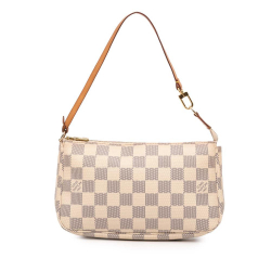 Louis Vuitton B Louis Vuitton White Damier Canvas Fabric Damier Azur Pochette Accessoires Spain