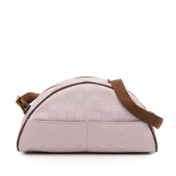 Gucci AB Gucci Purple Light Purple Canvas Fabric GG Shoulder Bag Italy