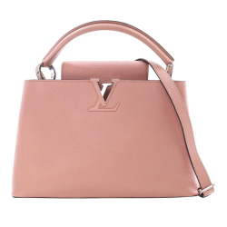 Louis Vuitton B Louis Vuitton Pink Light Pink Calf Leather Taurillon Capucines PM France