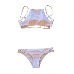 Evarae Perlenbesetzter Neckholder-Bikini