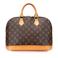 Louis Vuitton B Louis Vuitton Brown Monogram Canvas Fabric Monogram Alma PM France