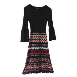Nine West Robe en maille dans l'esprit Missoni XS