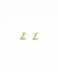 Louis Vuitton LV Volt Upside Down Stud Earrings, 18kt Yellow Gold