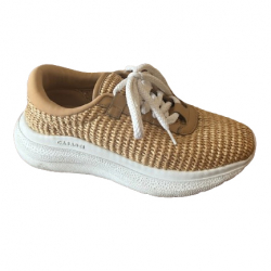 Casadei Turnschuhe aus Raffia und Leder