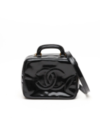 Chanel CC Patent Vanity Crossbody Bag