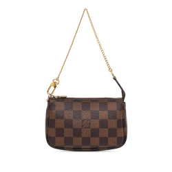 Louis Vuitton B Louis Vuitton Brown Damier Canvas Canvas Damier Ebene Mini Pochette Accessoires France