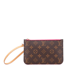 Louis Vuitton B Louis Vuitton Brown Monogram Canvas Canvas Monogram Neverfull Pouch France