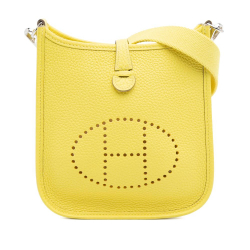 Hermès AB Hermès Yellow Calf Leather Clemence Evelyne TPM France