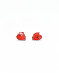 Gucci Interlocking G Hearts in Silver