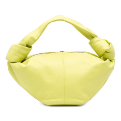 Bottega Veneta AB Bottega Veneta Green Light Green Calf Leather Mini skin Double Knot Italy
