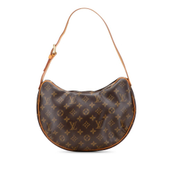 Louis Vuitton B Louis Vuitton Brown Monogram Canvas Canvas Monogram Croissant MM France