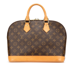 Louis Vuitton B Louis Vuitton Brown Monogram Canvas Fabric Monogram Alma PM France