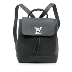 Louis Vuitton AB Louis Vuitton Black Calf Leather Taurillon Lockme Backpack France