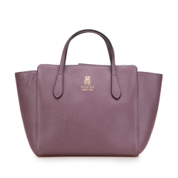 Gucci B Gucci Purple Calf Leather Mini Swing Handbag Italy