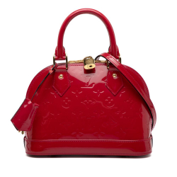 Louis Vuitton B Louis Vuitton Red Vernis Leather Leather Monogram Vernis Alma BB France
