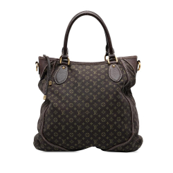 Louis Vuitton B Louis Vuitton Brown Dark Brown Canvas Fabric Monogram Mini Lin Besace Angele France