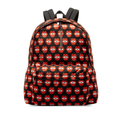 Celine AB Celine Black with Red Nylon Fabric x Anneli Henriksson Telepathic Love Backpack Italy