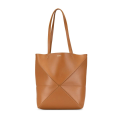 Loewe B LOEWE Brown Calf Leather Medium Shiny skin Puzzle Fold Tote Spain