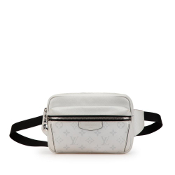 Louis Vuitton B Louis Vuitton White Monogram Canvas Canvas Monogram Taigarama Outdoor Bumbag Italy