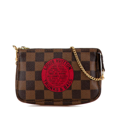 Louis Vuitton Brown Damier Ebene Trunks and Bags Mini Pochette Accessoires France