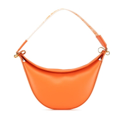 Loewe B LOEWE Orange Calf Leather Small Luna Hobo Spain