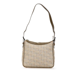 Celine B Celine Brown Light Beige Canvas Fabric C Macadam Shoulder Bag Italy