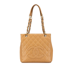 Chanel B Chanel Brown Caramel Caviar Leather Leather Caviar Petite Shopping Tote Italy