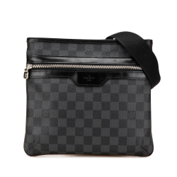 Louis Vuitton B Louis Vuitton Black Damier Canvas Canvas Damier Graphite Thomas France