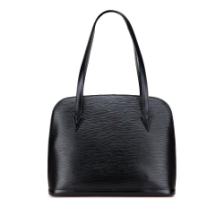 Louis Vuitton B Louis Vuitton Black Epi Leather Leather Epi Lussac France