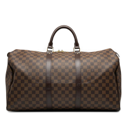 Louis Vuitton B Louis Vuitton Brown Damier Canvas Fabric Damier Ebene Keepall 50 France