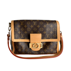 Louis Vuitton Boulogne Canvas Flap Shoulder Bag Monogram