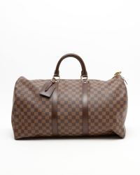 Louis Vuitton Damier Ebene Keepall 50 Weekend Bag