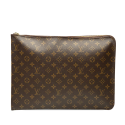 Louis Vuitton B Louis Vuitton Brown Monogram Canvas Fabric Monogram Poche Documents Portfolio France