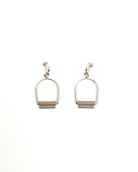 Hermès Heritage Equestre Etrier Earrings
