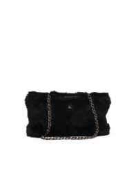 Chanel CC Fur Chain Tote Bag